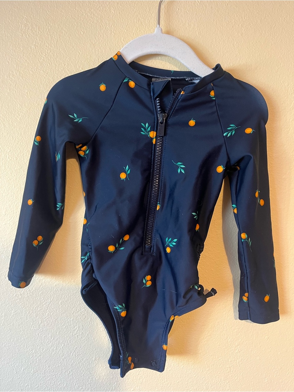 Old Navy Clementine Rash Guard Swimsuit 18-24 mo.